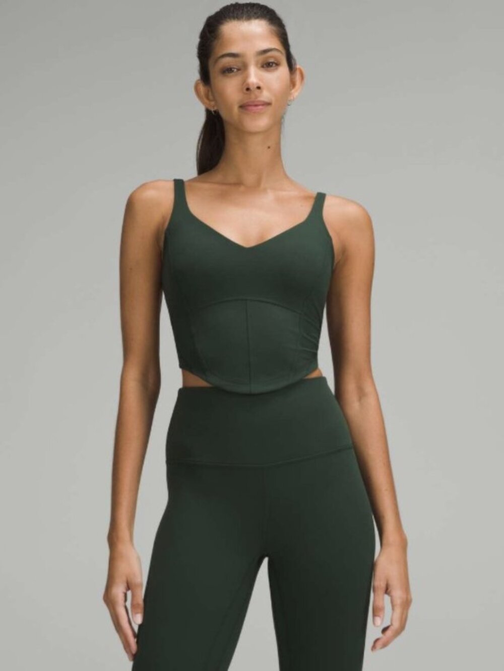 Lululemon Align Corset Tank, Deep Forest, Size 6